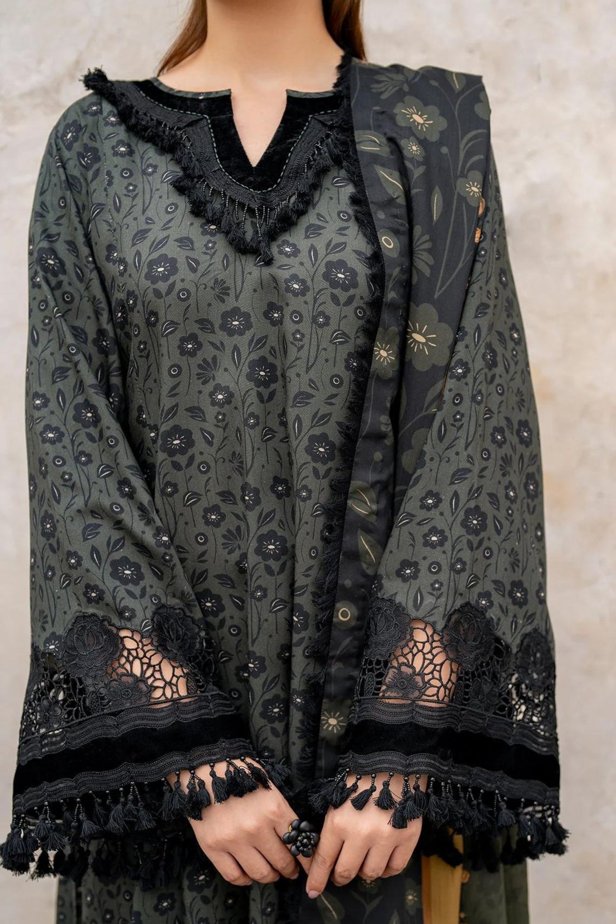 Pakistani 3pc Viscose Suit