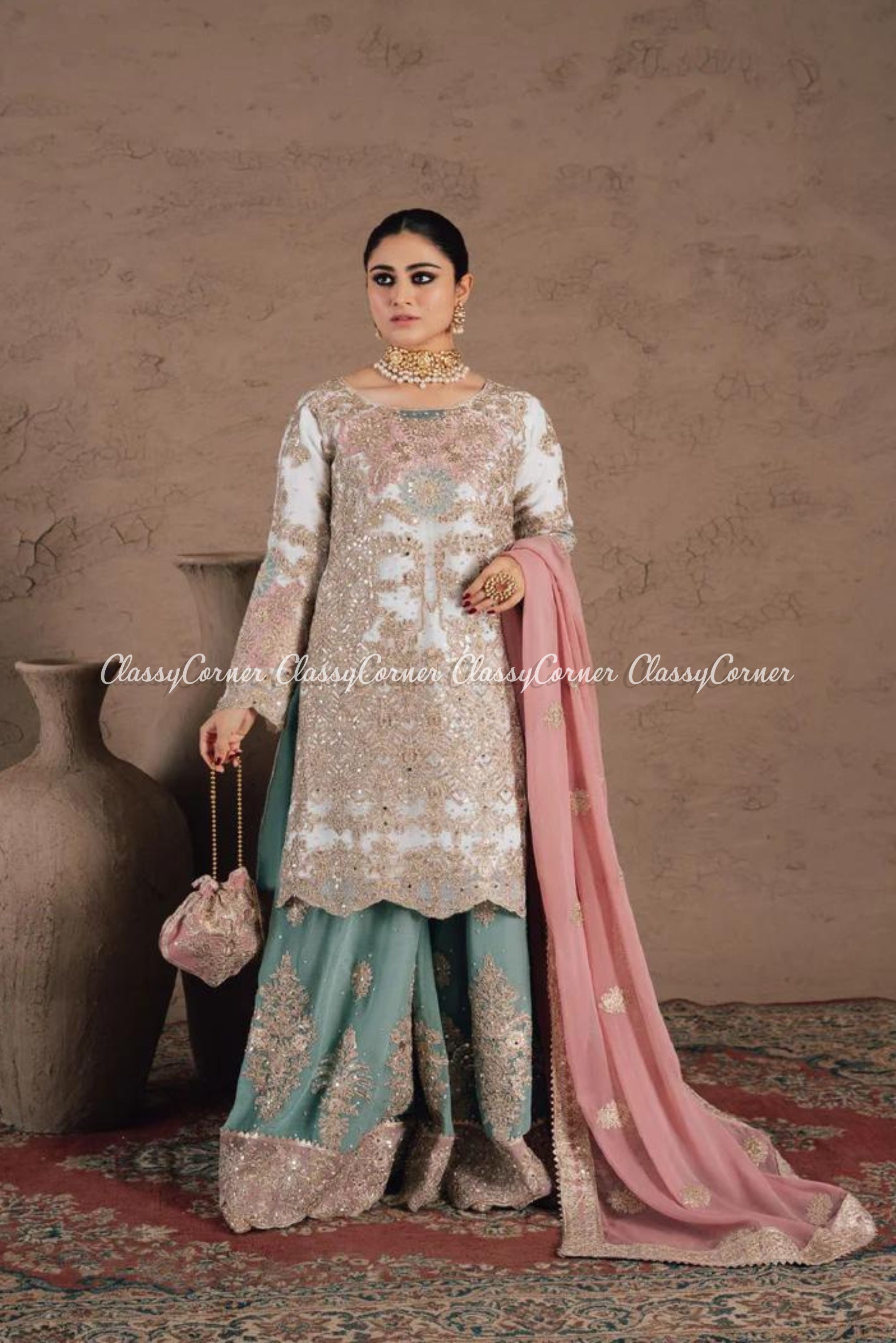 Pakistani Wedding Sharara Suits