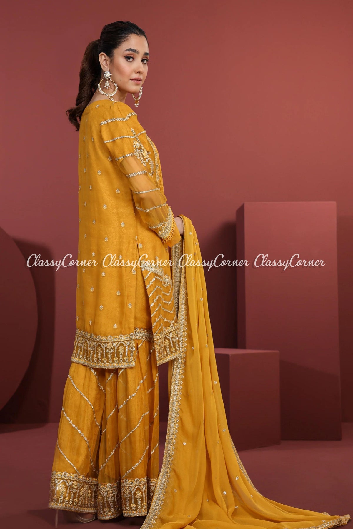 Pakistani wedding Sharara suits