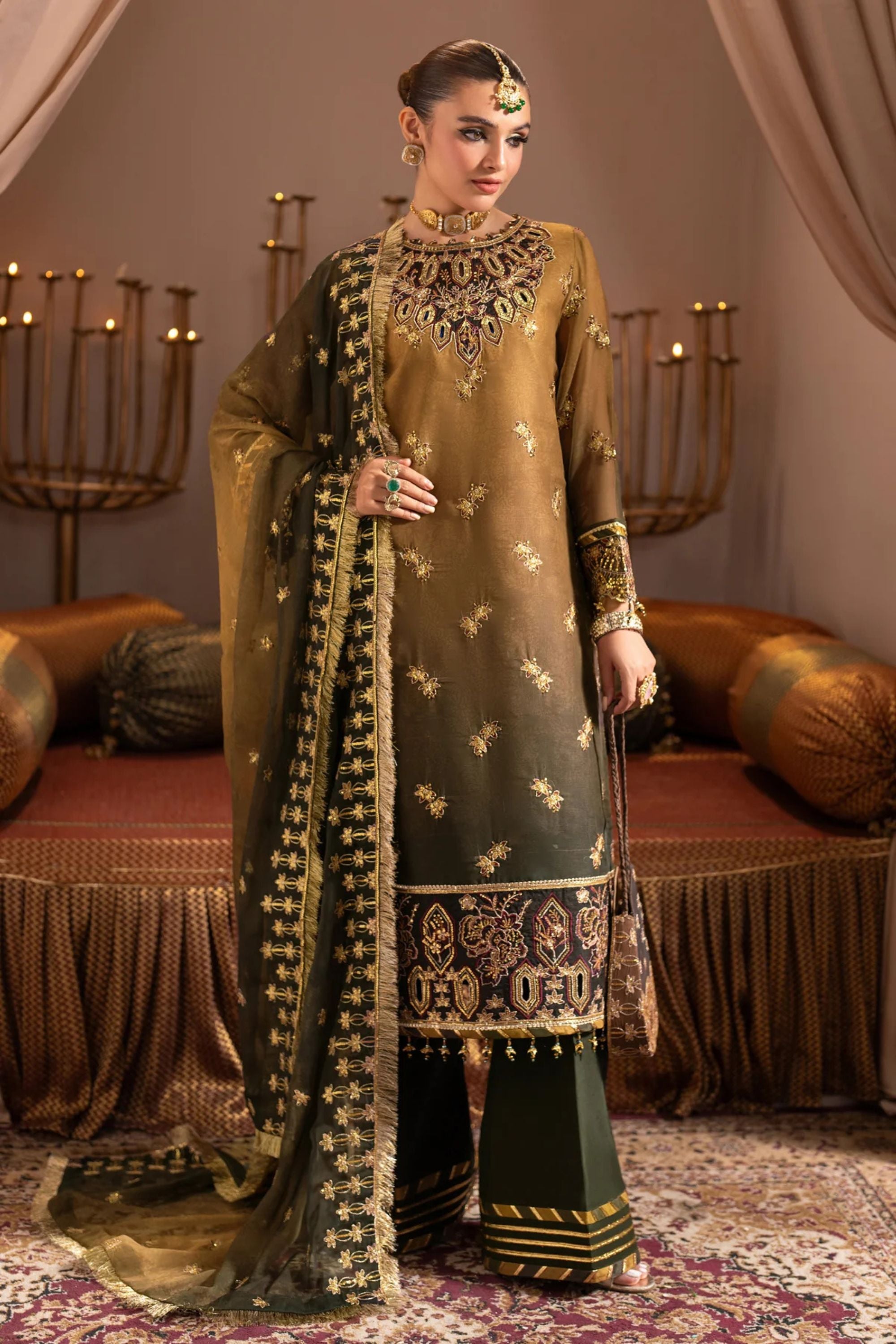 Pakistani Shade Dresses For Ladies 