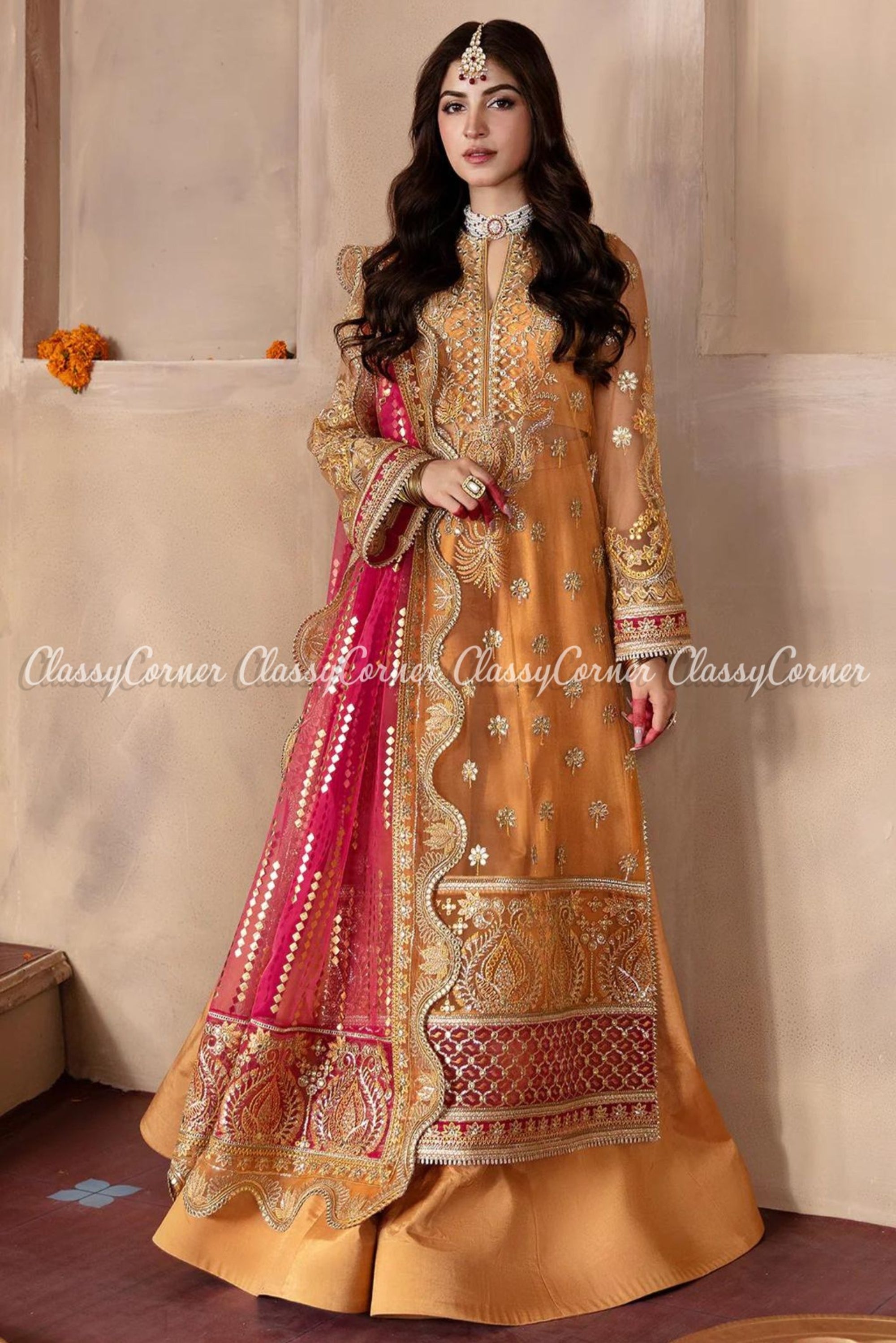 Pakistani wedding Sharara suits