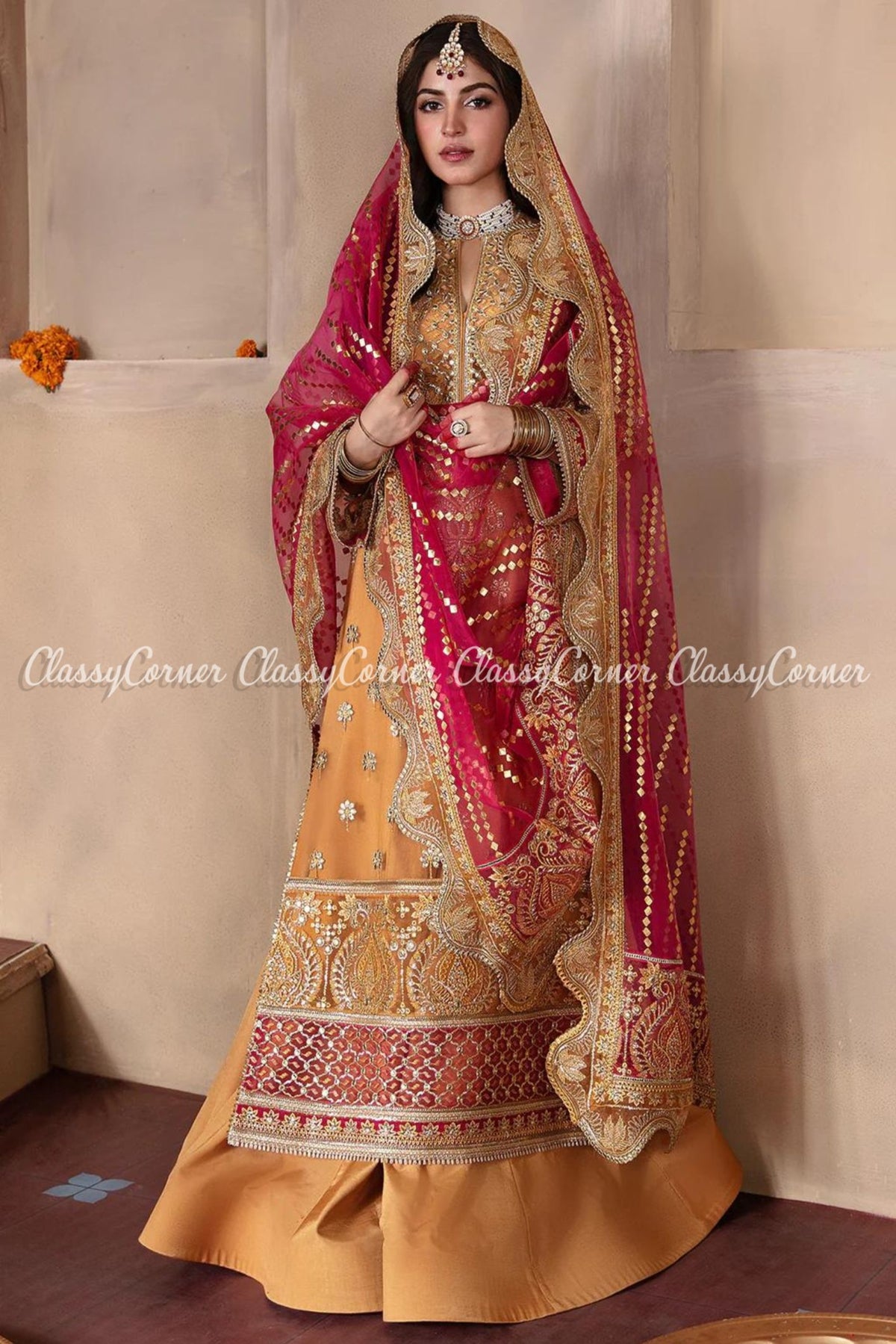 Pakistani wedding Sharara suits