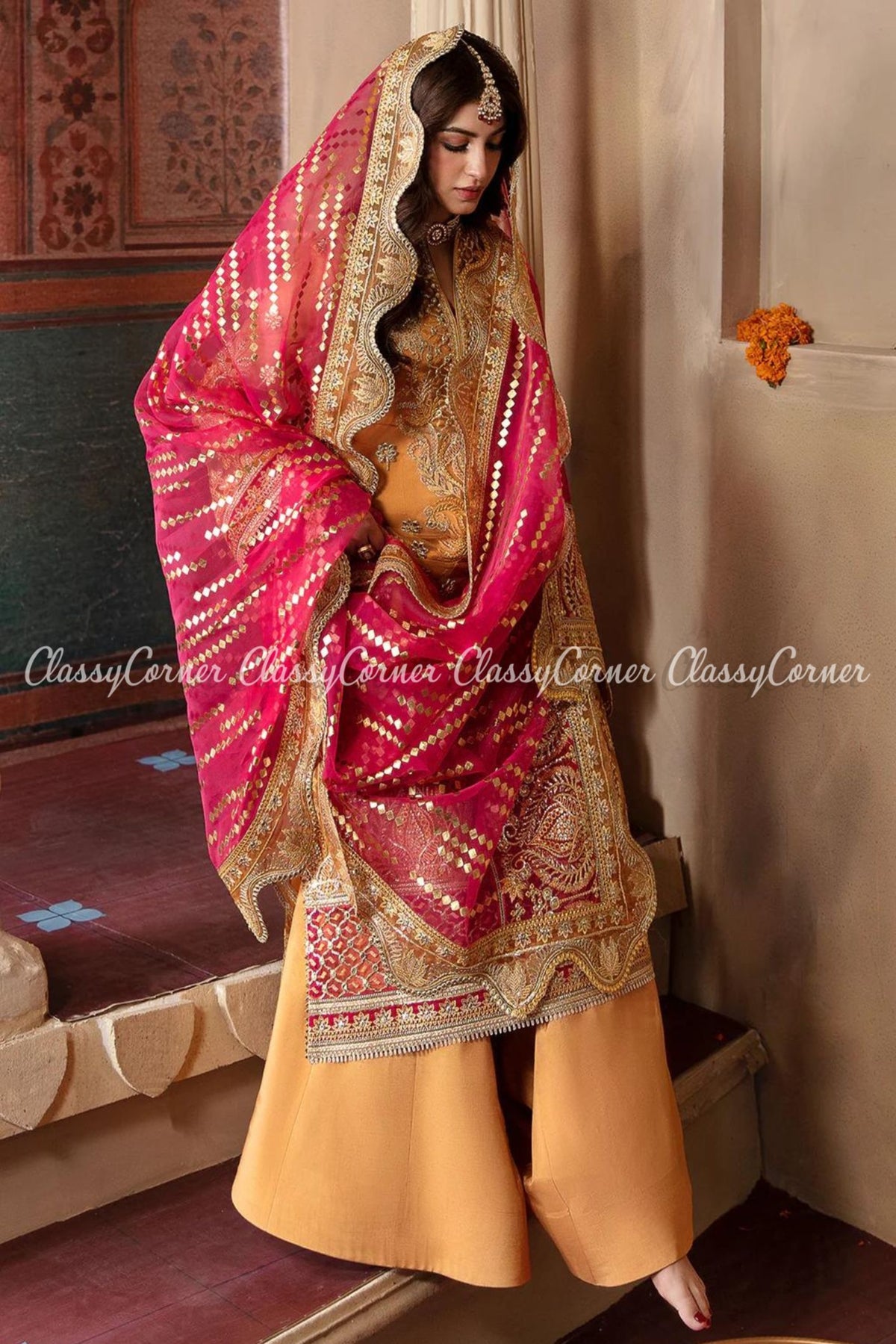 Pakistani wedding Sharara suits