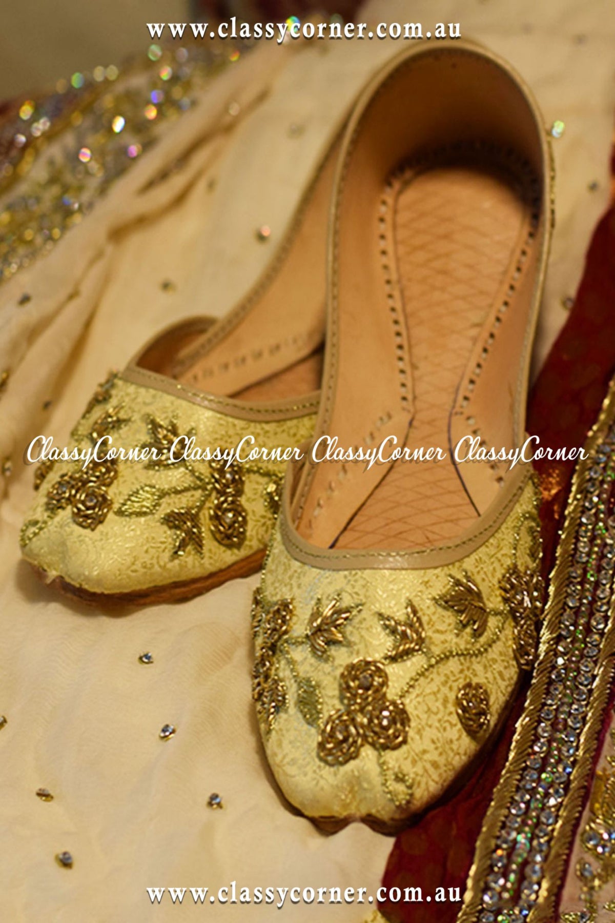 Elegant Party Wear Khussa - Classy Corner