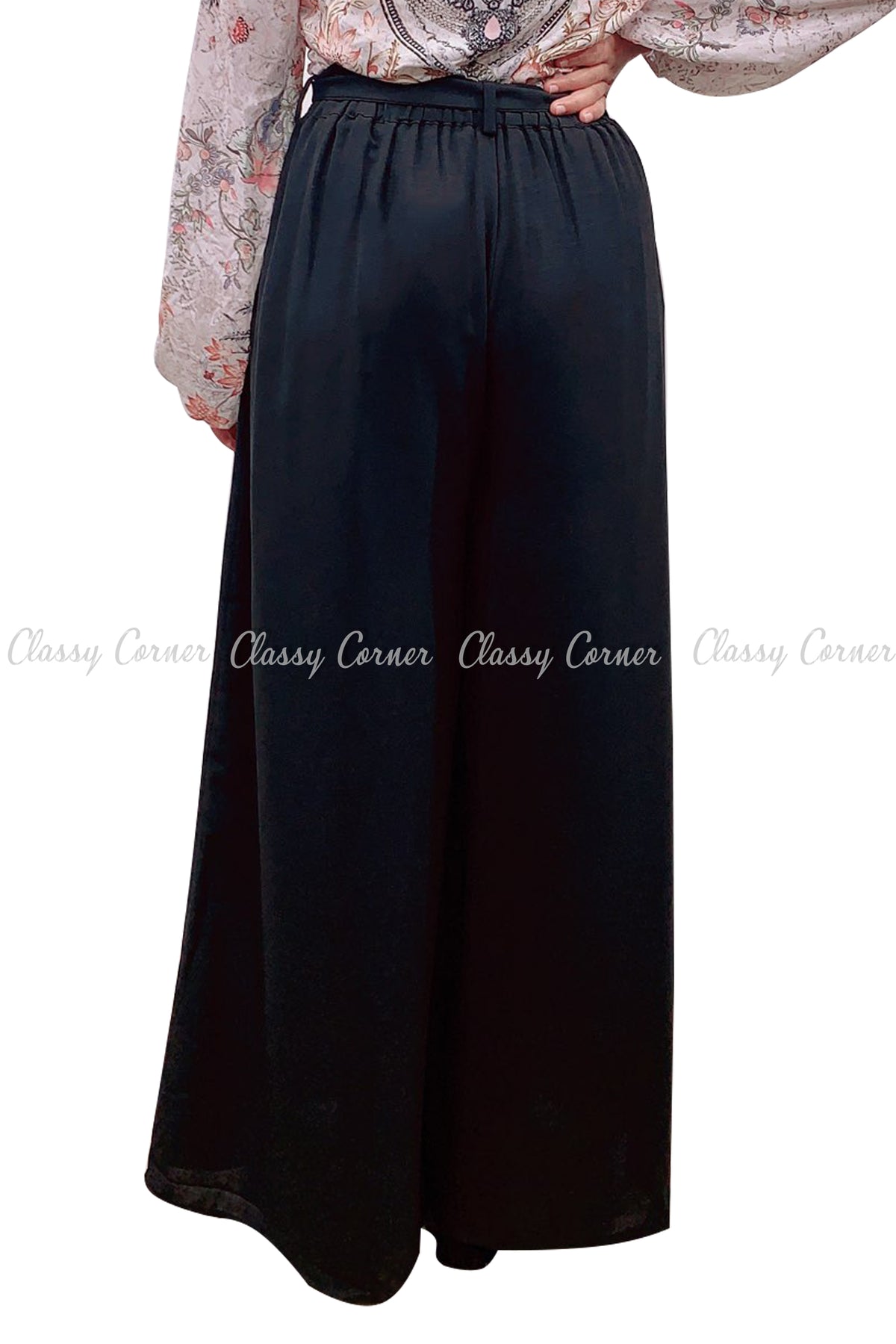 Black Loose Bottom Comfy Summer Pants - Classy Corner