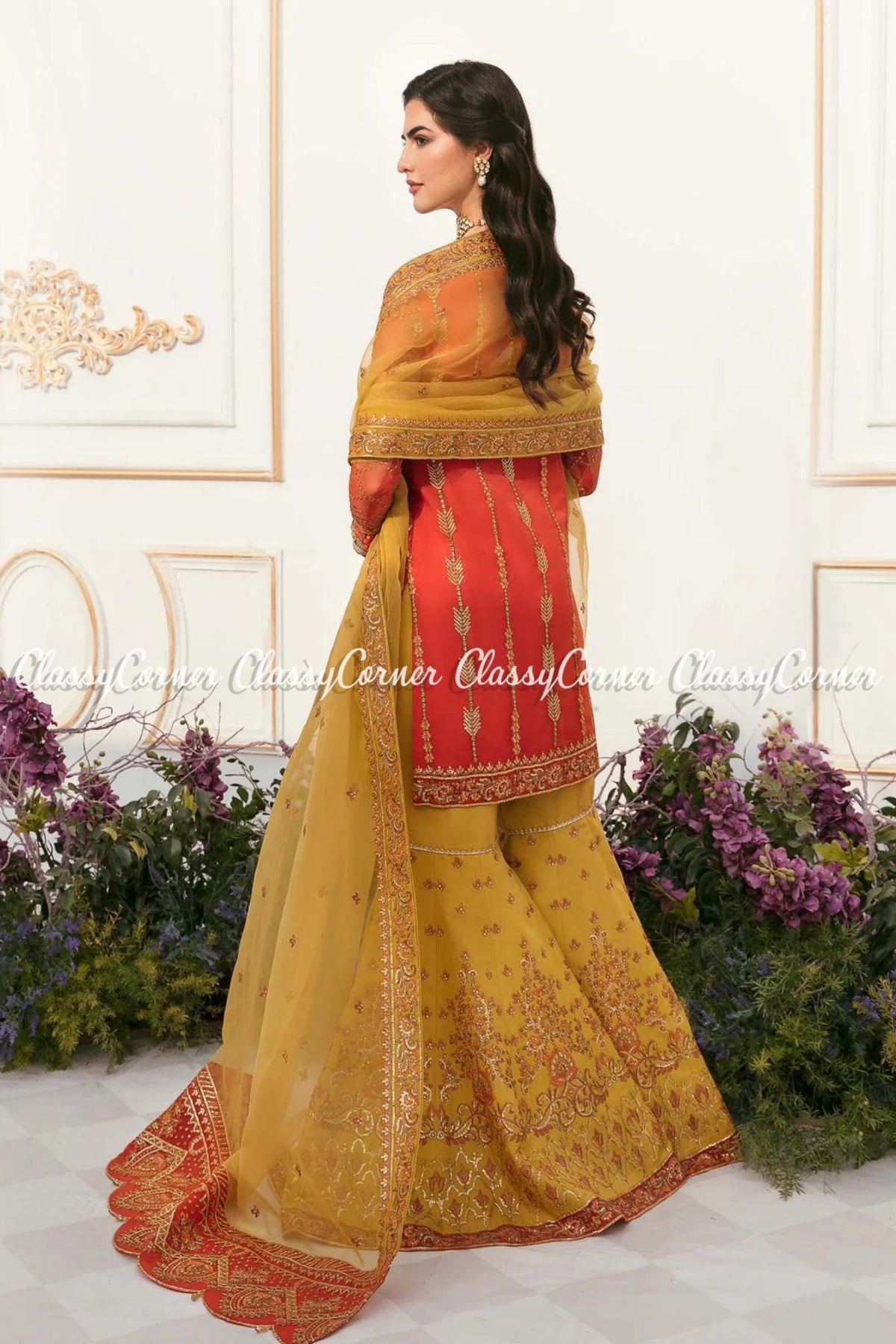 pakistani gharara suit for wedding