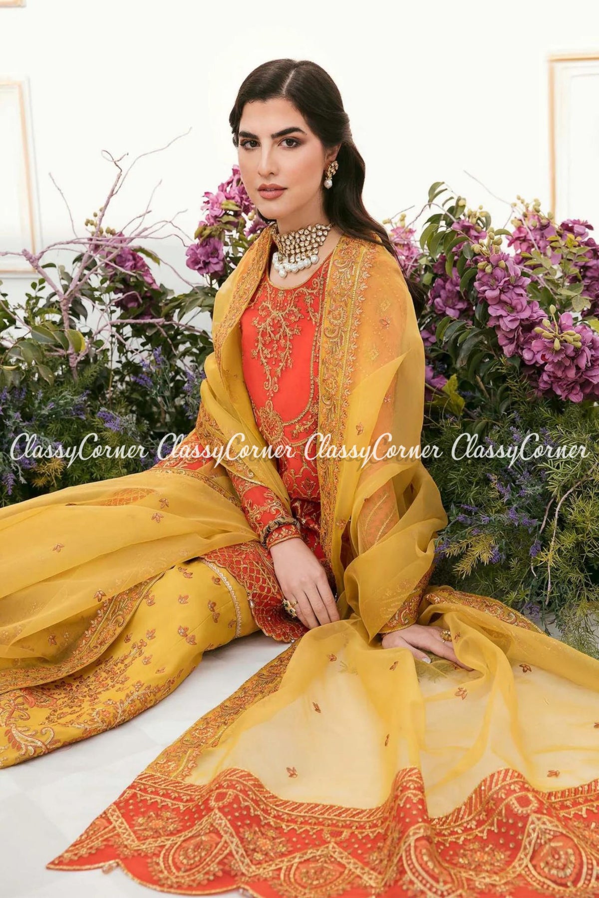 pakistani gharara suit for wedding